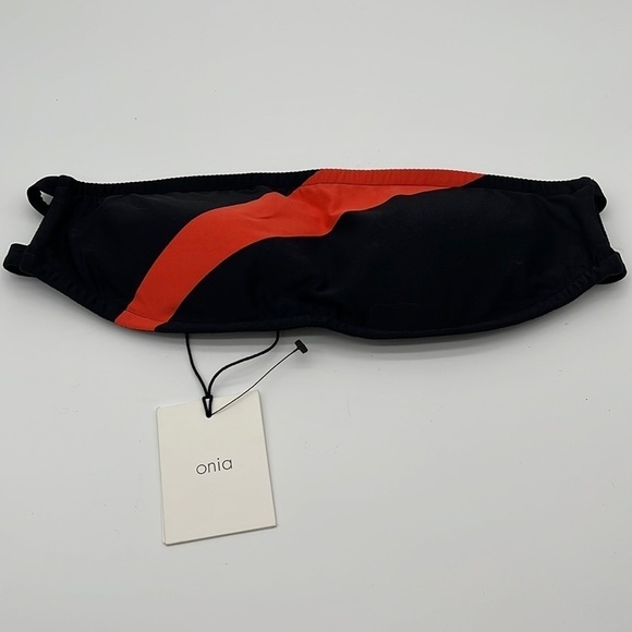 NWT Onia Natalia Milkyway Sante Fe Red Bandeau Swimsuit Bikini Top Sz M - Picture 1 of 5
